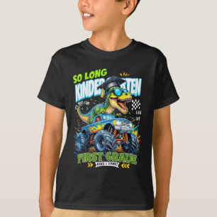Camiseta Tchau Graduado do Jardim de Infância Dinossauro 1ª