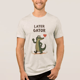 Camiseta Tchau Jacaré Engraçado Adeus Jacaré