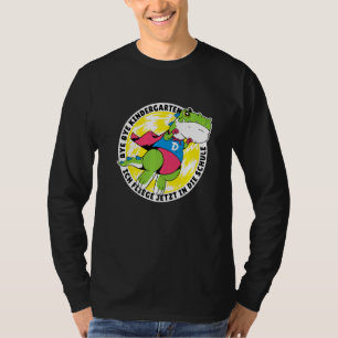 Camiseta Tchau Jardim de Infância Dinossauro