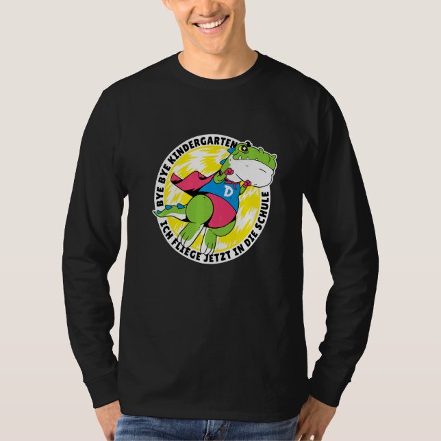 Camiseta Tchau Jardim de Infância Dinossauro (Frente)