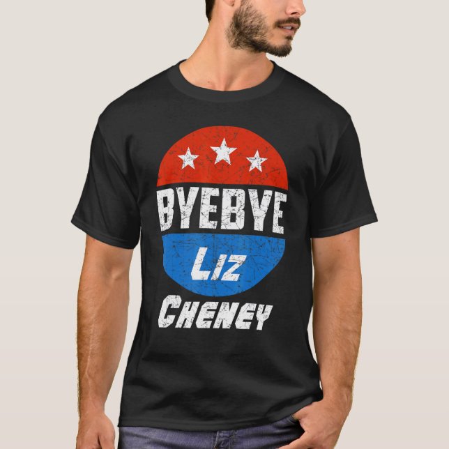 Camiseta Tchau Liz Cheney American PoliMen Women (Frente)