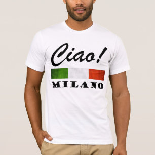 Camiseta Tchau! Milano Tricolore Bandeira Italiana Milão I