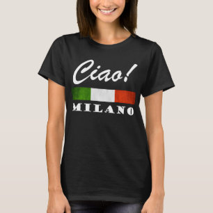 Camiseta Tchau! Milano Tricolore Bandeira Italiana Milão I