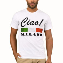 Tchau! Milano Tricolore Bandeira Italiana Milão It