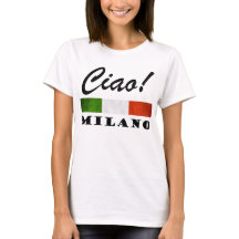 Tchau! Milano Tricolore Bandeira Italiana Milão It