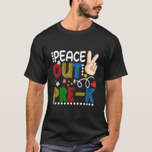 Camiseta Tchau Paz Último Dia Da Pré Escola Professor Aluno