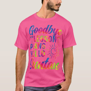 Camiseta Tchau Plano de Aula Olá Bronzeado Último Dia de Au