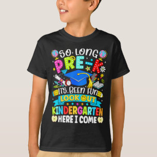 Camiseta Tchau pré-escola foi divertido cuidado jardim de i