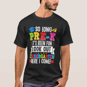 Camiseta Tchau Pré-K Graduação Pré-Escolar Jardim de Infânc