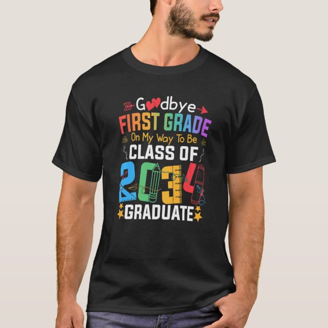 Camiseta Tchau Primeiro Grau A Caminho Da Classe 2034 (Frente)