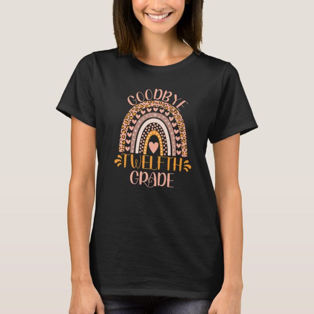 Camiseta Tchau Professor do 12 do 2º ano no último dia (Frente)
