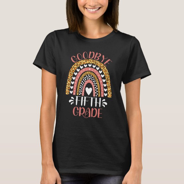 Camiseta Tchau Professor do 5 do 5º ano no último dia de (Frente)