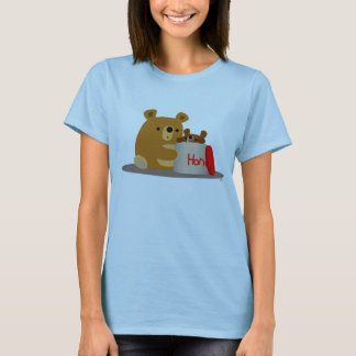 Camiseta Tchau Querida! Ursos de Cartoon Bonitos Camiseiros