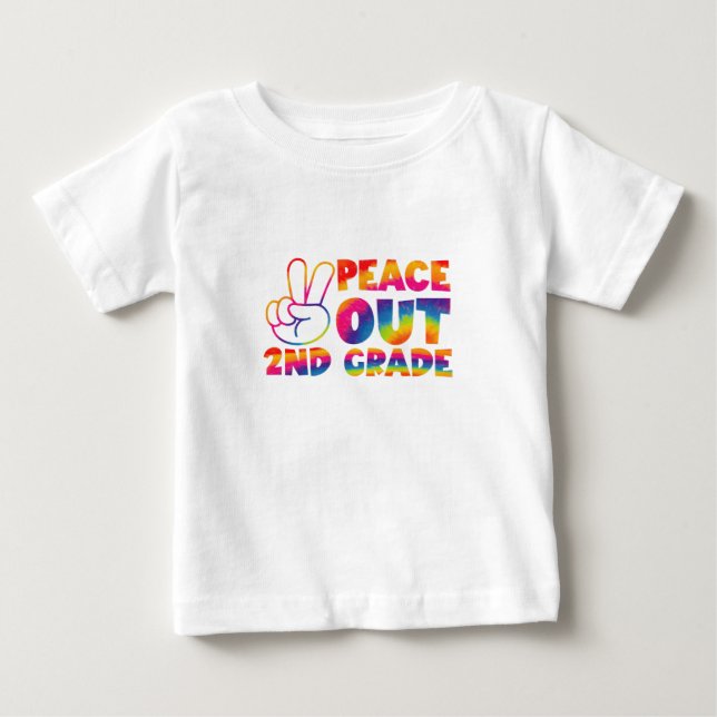 Camiseta Tchau Segunda Série Tie Dye Último Dia 2ª Série  (Frente)