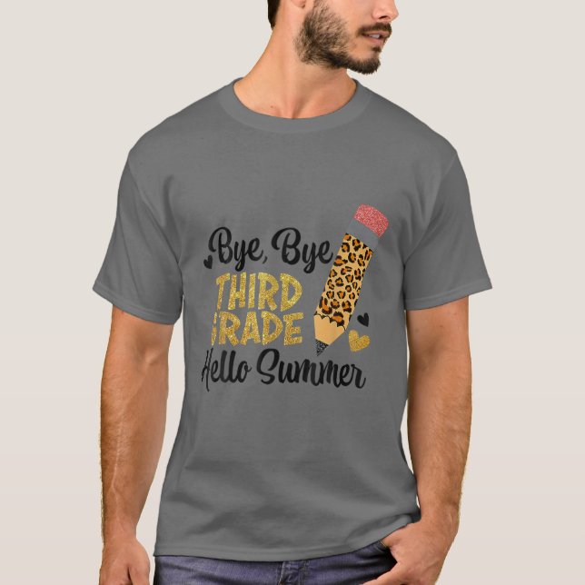 Camiseta Tchau, Tchau, 3º GRAU, Olá, Summer Peace Out TERCE (Frente)