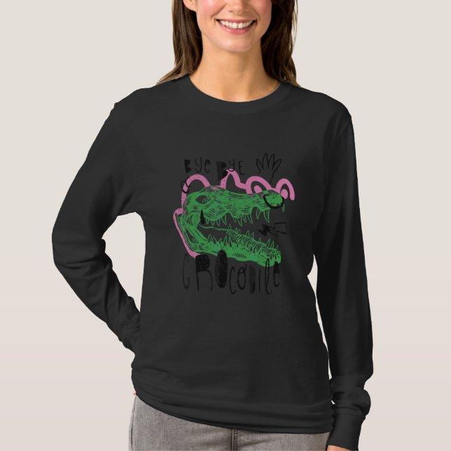 Camiseta Tchau Tchau Arte Crocodilo (Frente)