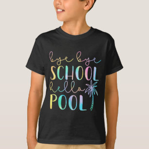 Camiseta Tchau Tchau Escola Olá Piscina Férias de Verão Div