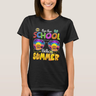 Camiseta tchau tchau escola olá verão