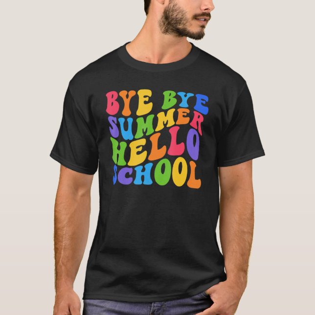 Camiseta Tchau Verão Alô Escola De Volta À Professora (Frente)