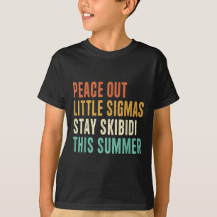 Camiseta Tchauzinho Pequenos Sigmas Fique Skibidi Verão Eng