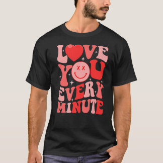 Camiseta Te Amo A Cada Minuto Dia de os namorados Engraçado