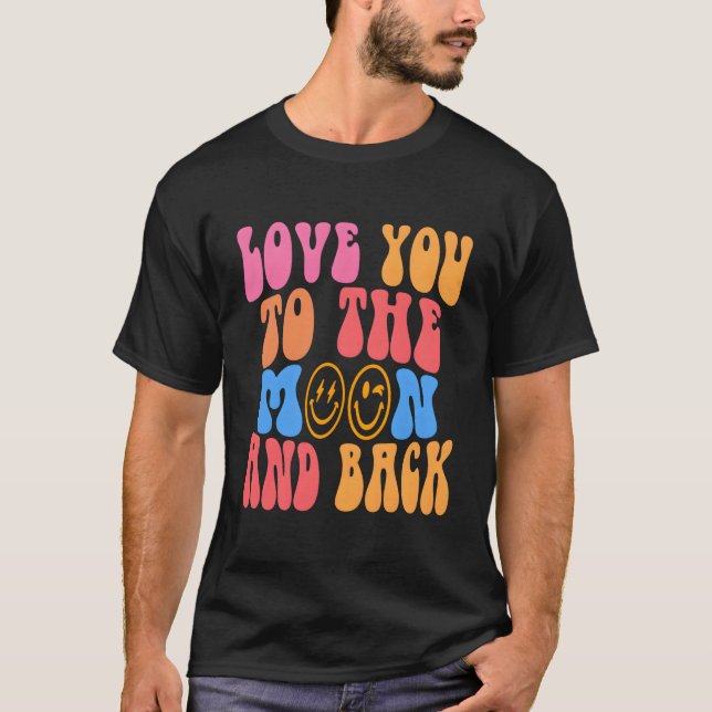 Camiseta Te Amo À Lua E Ao Amor Inspiracional Q (Frente)