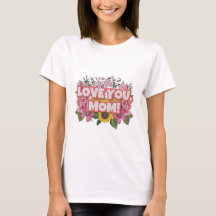 Te Amo Mãe E Flores Selvagens