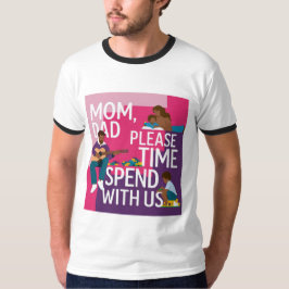 Camiseta Te Amo Mãe E pai T- Shirt