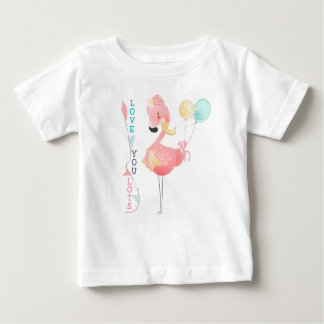 Camiseta Te Amo Muito Frio Flamingo Rosa
