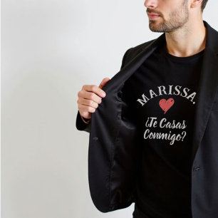 Camiseta Te conmigo Propuesta de Matrimonio