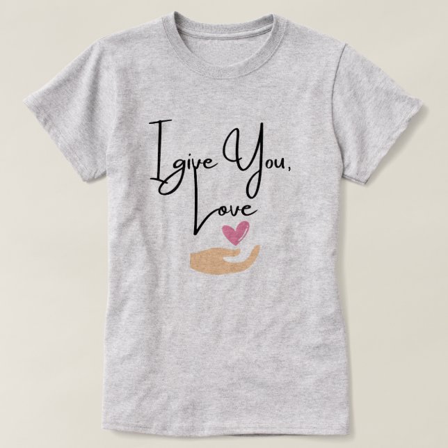 Camiseta Te dou amor (Frente do Design)