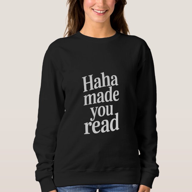 Camiseta Te Fez Ler Piada de Millennial Sarcástico (Frente)