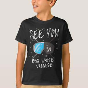Camiseta Te Vejo Em Uma Grande Vila Branca Vendendo Férias