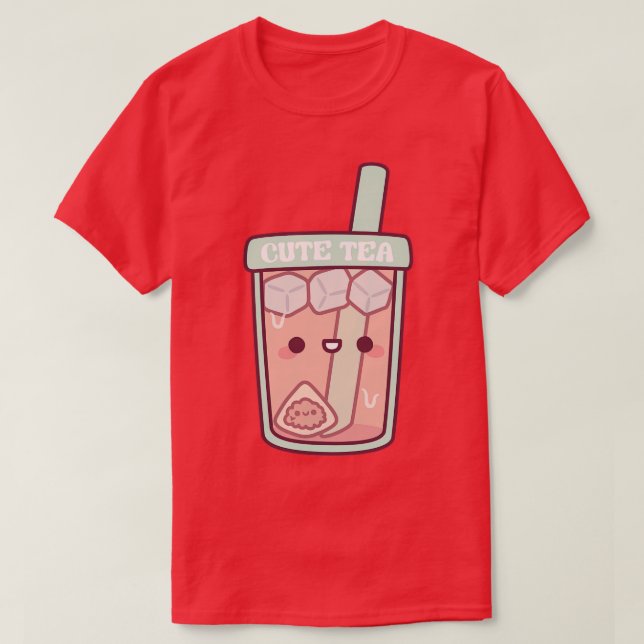Camiseta Tea Bag Gelado Chá Cutie Pun (Frente do Design)