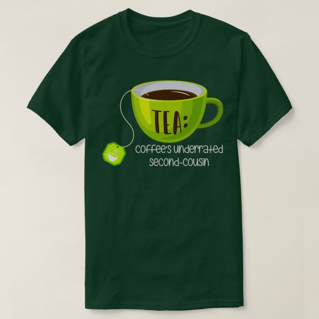 Camiseta TEA Coffee Undernotou SecondCousin em Brown (Frente do Design)