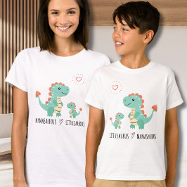 Camiseta Tea de Correspondência Familiar para Mamasaurus e 