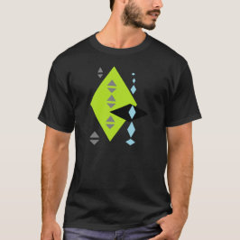 Camiseta Tea do Impressão de Diamante Futurístico