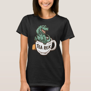 Camiseta Tea Entusiasta Dinossaur Fanatic Tea Party Crew
