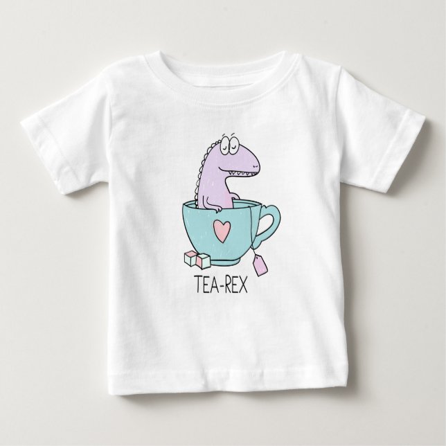 Camiseta Tea Rex Dinosaur (Frente)