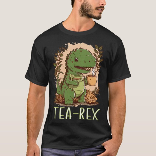 Camiseta Tea Rex Dinosaur rex Tyrannosaurus (Frente)
