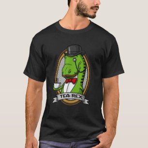 Camiseta Tea Rex Dinossaur T Rex Piadas Engraçadas Rapazes 