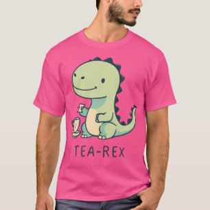 Camiseta Tea-Rex Partido Tea Party Dino - Cinza