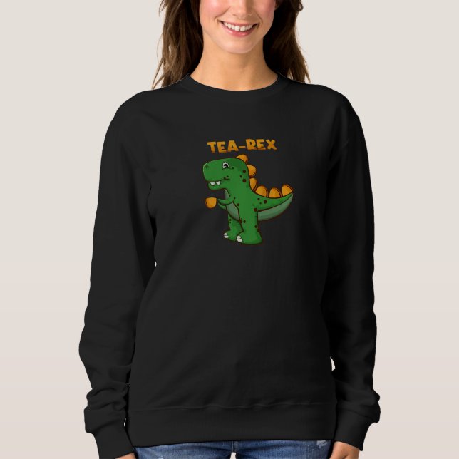 Camiseta Tea Rex Rex Tyrannosaurus Rex Dinosaur Tea Drinker (Frente)