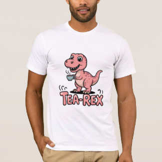 Camiseta Tea-Rex – T-Rex de Desenho Animado Fofo que Gosta 