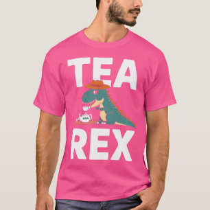 Camiseta Tea-Rex - Tea Pun De Dinossauro Gato