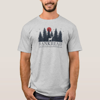 Camiseta Tea Silhueta Nacional da Floresta de Cabeça de Ban