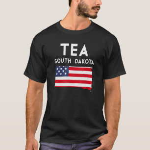 Camiseta Tea South Dakota EUA State America Viagem South Da