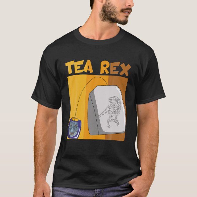 Camiseta Teabag Funny Tea Rex (Frente)