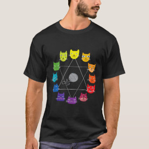 Camiseta Teac de Arte Educacional de Roda de Cor do Artista