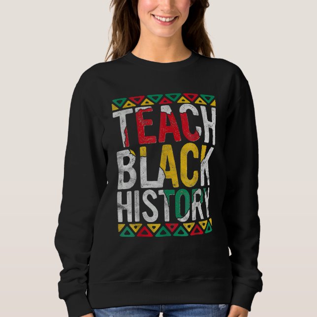 Camiseta Teach Black History Month Afro African Pride Boys  (Frente)